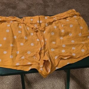 LOFT High Waist O Polka Dot Shorts